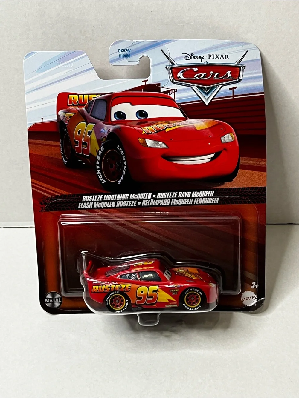 Disney Pixar Cars RUSTEZE LIGHTNING McQUEEN Diecast Mattel 1:55 New